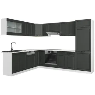 Vicco Winkelküche L-Form 227 x 287 cm Weiß