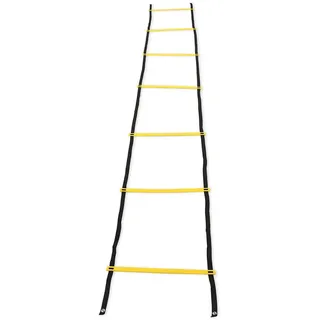 Speed Training Agility Ladder Footwork Training Tool für Fußballfußballsport (7-Rung) - Gelb, Schwarz