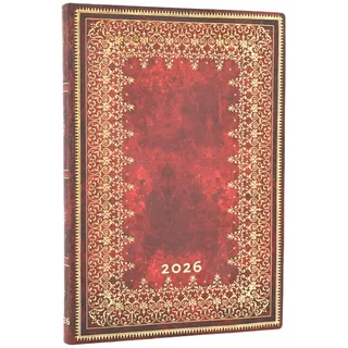 Paperblanks 12-Monatskalender. 2026 Gold Midi Horizontal
