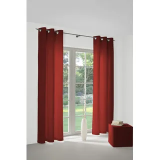 Vorhang WIRTH "Dim out" Gr. 2, rot, B:145cm H:180cm, Polyester, Gardinen, Vorhang