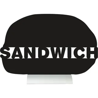 Kreidetafel als Sandwich mit Aluminium Fuß Inclusive Kreide Stift
