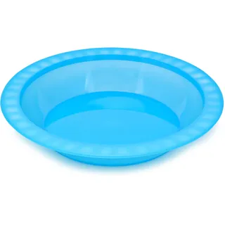 GIO'STYLE Suppenteller aus lebensmittelechtem Kunststoff | Ø 21,5 cm | Türkis | Made in Italy | Perfekt für Partys, Picknicks, Camping | Linie Trippy