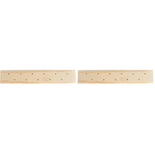 Rayher Steckleiste aus Holz, FSC Zertifiziert, 22,5 x 4 cm, Höhe 2,4 cm, 11 Löcher, Dekoration für Trockenblumen, Halter für Trockenblumen, 64523000, Natur (Packung mit 2)