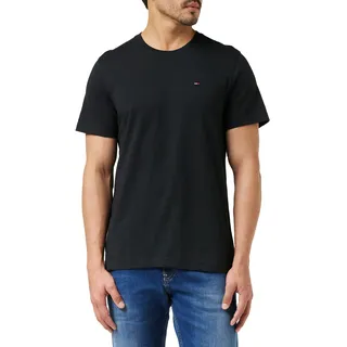 Tommy Jeans T-Shirt in Melange-Optik, Black), S