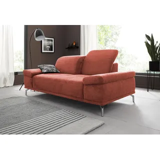 OTTO home Couch Mikrofaser 2-Sitzer Orange
