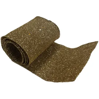 Kunststoffband Glitzer Gold 15 x 180 cm