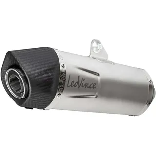 Leovince Lv One Evo Husqvarna 701 Supermoto/enduro/lr 21-22 Ref:14368ek Stainless Steel&carbon Homologiertes Vollliniensystem - Black / Silver - Homologated