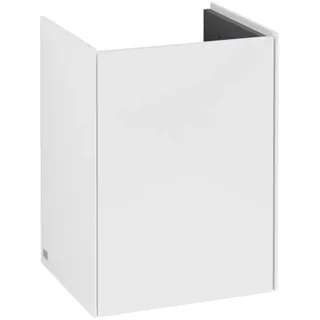 Villeroy & Boch Collaro Waschbeckenunterschrank, eine Tür Anschlag rechts, 410x546x344mm, C00501DH, Farbe: Front/Korpus: Glossy White, Griff: White Matt
