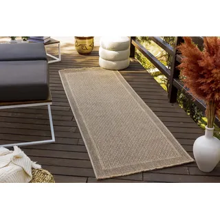 Surya Sydney Vintage Teppich läufer - Teppiche Wohnzimmer, Esszimmer, Flur, Carpet Living Room - Orientalischer Teppich Boho Style - Bunter Muster, Dark Beige, Tan, Black 78x213cm