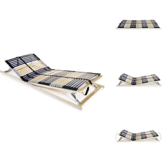 vidaXL Lattenrost mit 42 Latten 7 Zonen 80 x 200 cm - Betten & Bettgestelle