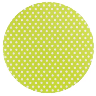 Maximex Spann-Tischdecke rund Ø 70-86 cm, gepunktet, abwischbare Gartentischdecke mit Gummizug, wetterfest, UV-beständig, für Garten, Balkon und Camping, Kunststoff