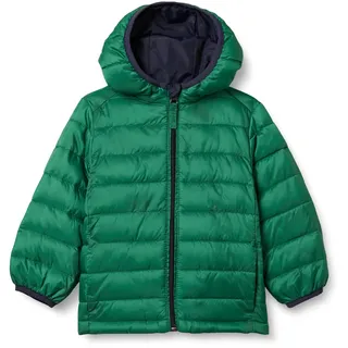 Amazon Essentials Jungen Puffermantel, leicht, wasserabweisend, verstaubar, Grün, Größe S