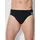Slip unifarben schwarz S