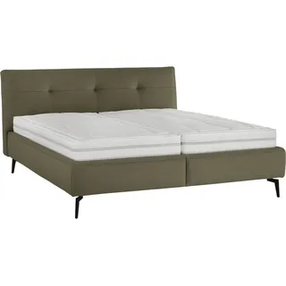 Beldomo - Sleep Polsterbett , Grün , Textil , H2 + H3 , Höhe ca. 24 cm , 180x200 cm , Goldenes M, Made in Eu , Härtegradauswahl, Bezug abnehmbar/waschbar, optimale Belüftung, für verstellbare Lattenroste geeignet, Tragegriffe, schadstoffgeprüft, alternative Größen erhältlich, Bezug rundum abnehmbar,gepolstertes Kopfteil, Stoffauswahl, in verschiedenen Größen erhältlich, Matratze in verschiedenen Härtegraden erhältlich,Federleisten mit Duokappen, Mittelgurt, individuelle Liegehärteeinstellung, verstellbar, alternative Größen erhältlich , Schlafzimmer, Betten, Polsterbetten