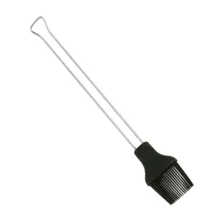 Metaltex Backpinsel, hitzebeständig, Silikonpinsel mit Inoxgriff, Maße: 29 x 5 cm