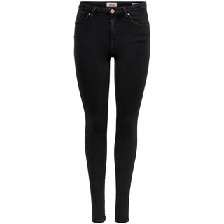 ONLY Damen Onlpower Life Mid Ph Up Sk Bb 3659 Noos Jeans, Schwarz, M / 34L EU