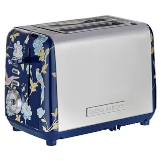 Laura Ashley - Küchengeräte - 2-Scheiben Toaster Elveden Marine von VQ - Dunkelblau, Weiß