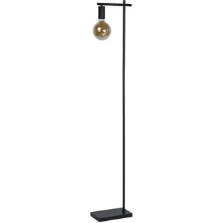 Stehleuchte Modell 21721/01/30, 152 cm hoch, 26 cm breit, schlankes Design, platzsparender Fuß - Schwarz