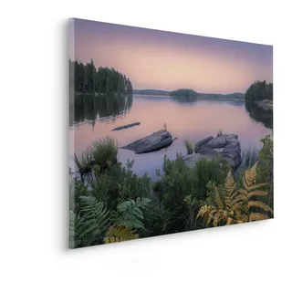 KOMAR Keilrahmenbild im Echtholzrahmen, - »Swedish Blues - Größe 90 x 60 cm« - Bild, Leinwandbild, Landschaftsmotiv, Wohnzimmer, Schlafzimmer