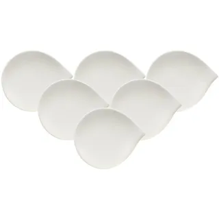 Villeroy & Boch Brotteller Flow ø 17,5 cm 6er Set weiß