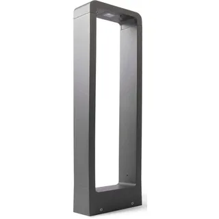 Paco Home Wegeleuchte Aluminium 30,0 cm IP54 inkl. LED-Lampe grau