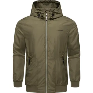 Ragwear Outdoorjacke »Outdoorjacke Stewie II«, mit Kapuze, stylische Herren Übergangsjacke mit großer Kapuze, grün