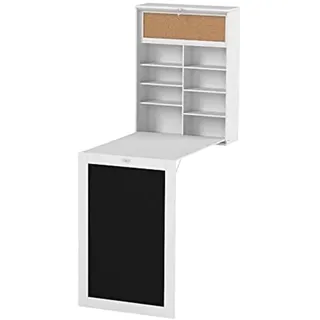 InnovaGoods Wandtisch Woldy 80 x 50 x 18 cm Weiß