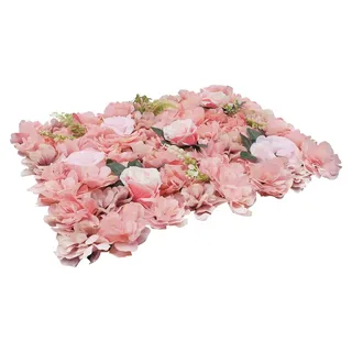 Blumenpaneel, 12er-Pack, künstliches Seiden-Design, Rosa - Rosa
