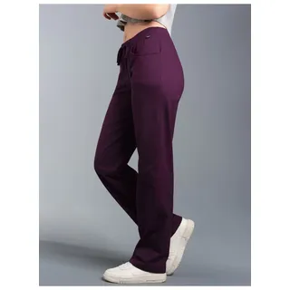 Trigema Jerseyhose »TRIGEMA Hüfthose DELUXE Baumwolle«, (1 tlg.) Trigema aubergine XXL