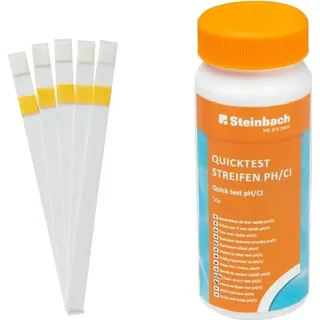 Steinbach Quicktest Streifen pH-Wert und freies Chlor grün 50 Stück