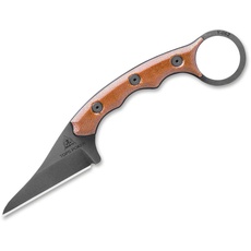 TOPS Knives Unisex – Erwachsene Poker Feststehendes Messer, Braun, 17,5 cm
