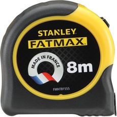 Stanley Fmht81555-0 Maßband – Produktreihe Fatmax – Blade Armor Beschichtung – Widerstandsfähiges und dickes Band – Gehäuse aus ABS-Material – Stoßdämpfer