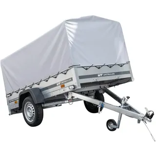 UNITRAILERAnhänger Pkw 230x125 Garden Trailer 230 Kipp Unitrailer 750 kg mit Stützrad, Hochplane und Hochspriegel