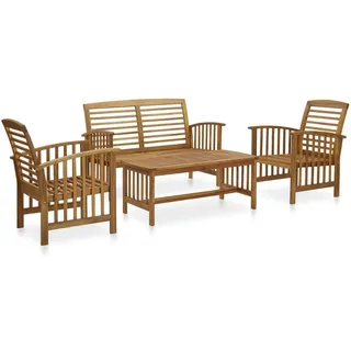 vidaXL 4-tlg. Garten-Lounge-Set Massivholz Akazie