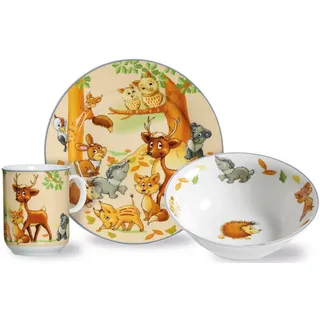 Ritzenhoff & Breker Waldtiere Kindergeschirr-Set 4-tlg. bunt