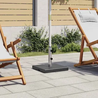 vidaXL Sonnenschirmständer Granit 20 kg Quadrat Schwarz - Schwarz