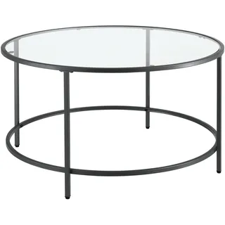 [en.casa] Couchtisch Kouvola Stahlgestell 84 x 45,5 cm Schwarz