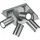 Rondell 4er Nickel matt quadratisch