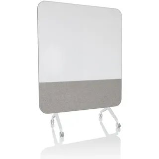 HJH Office Trennwand Vision Board Grau ca. 120x164x60cm