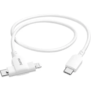 Hama USB-C auf Lightning Adapter 1,5 m Weiß