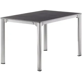 Sieger Gartentisch Sieger Vivodur Ausziehtisch 120 x 80 x 74 cm silber/graphit