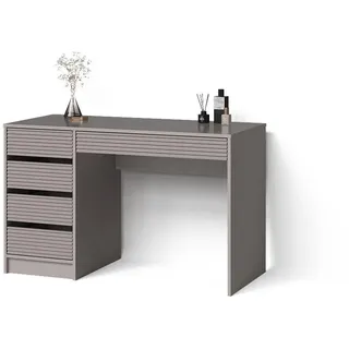 Livinity® Schminktisch Imola Cashmere ohne Spiegel , Holzwerkstoff , 5 Fächer , 5 Schubladen , Rechteckig , 120x75x55 cm , Wohnzimmer, Wohnzimmertische, Konsolentische