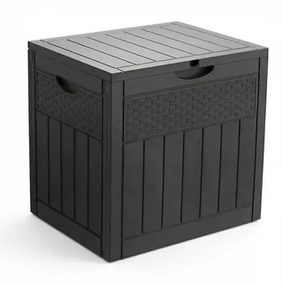 VOUNOT Gartenbox 126 l 56 x 43 x 53 cm Schwarz