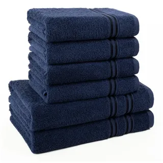 hammetex Handtuchset 6-tlg. blau