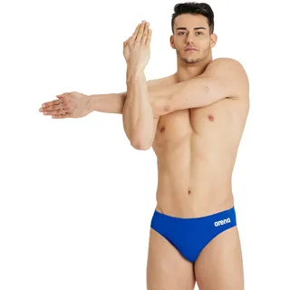 Arena Herren Men's Team Swim Briefs Solid Badehosen Slip, Royal-White, 8 EU