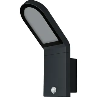 osram homelighting Außenwandleuchte Glas, Metall 10x27,3x16,8 cm inkl. Bewegungsmelder, Dämmerungssensor silber