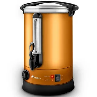 TRESKO Glühweinkocher Kupfer 20L / 2500W Einkochautomat aus Edelstahl Glühweinkessel Glühweinautomat Heißgetränkeautomat Heißwasserspender - Tresko