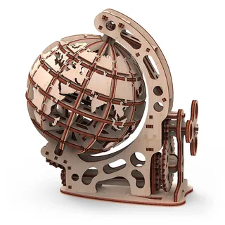 Globe Kleines Modell 3D Mobile aus Holz