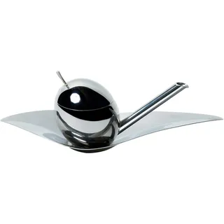 Alessi "Taste-Huile" Olivenölkoster aus Edelstahl, 54 x 19.5 x 35 cm, Silber