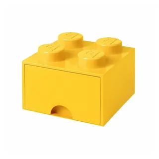 Room Copenhagen Aufbewahrungsbox LEGO Brick Drawer 25 x 25 x 18 cm 4-tlg. gelb